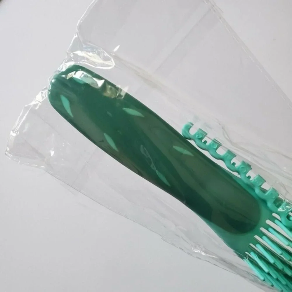 Detangler Hair Brush EZ Anti-Static Scalp Comb‎ Salon Styling Tool Green